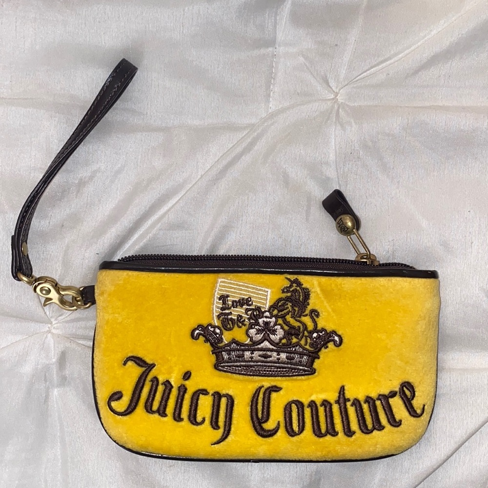 Bright Yellow Juicy Couture Wristlet